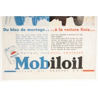 Grafika Mobiloil, w stylu art deco. Francja, lata 30. 